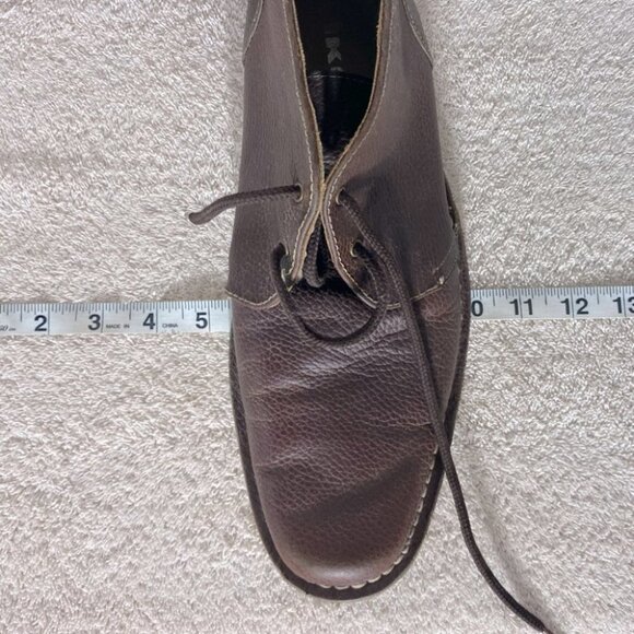 IKON Brown Pebbled Leather High Top Chukka Style Boots 9 - Picture 8 of 12